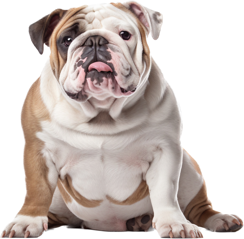 buldogue png com ai gerado.