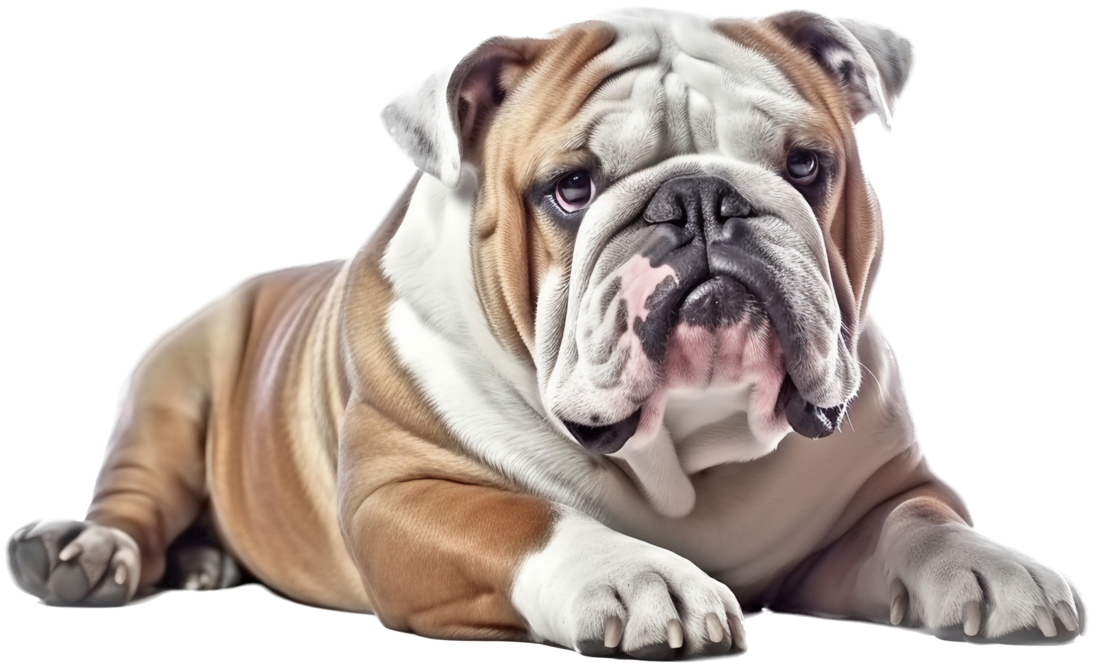 buldogue png com ai gerado.