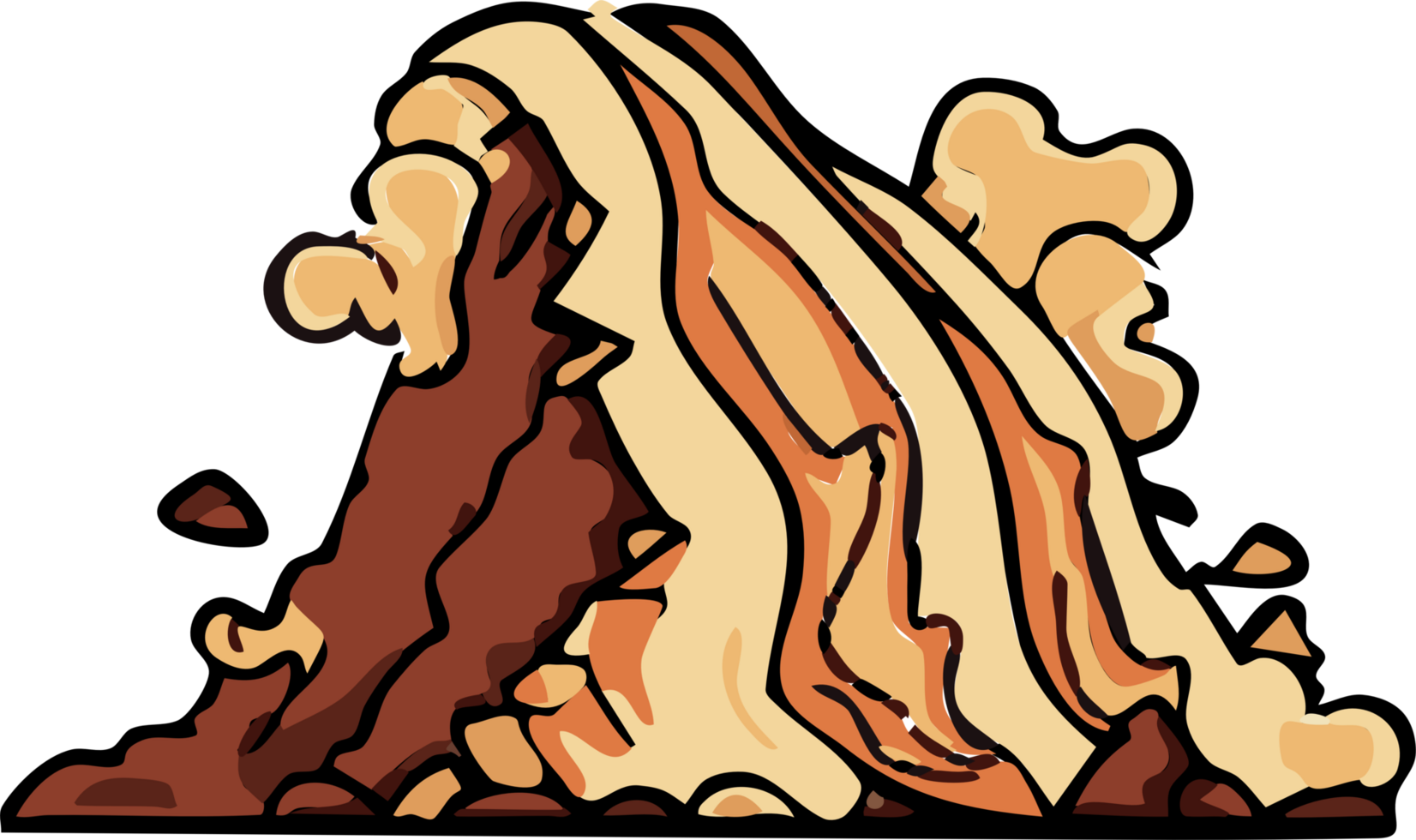 landslide png graphic clipart design