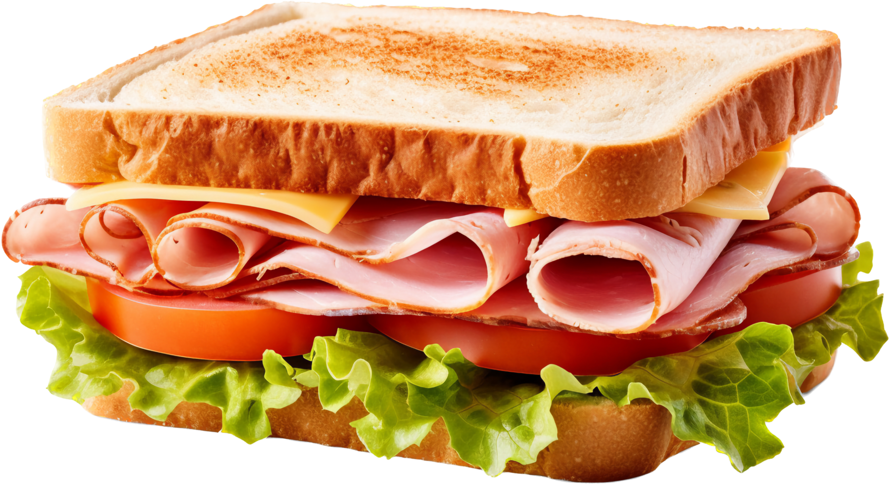 sandwich jambon fromage png avec ai généré.