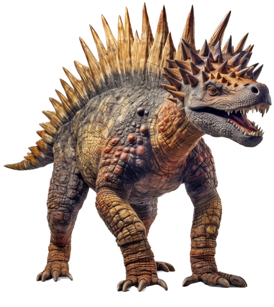 estegosaurio png ai generado