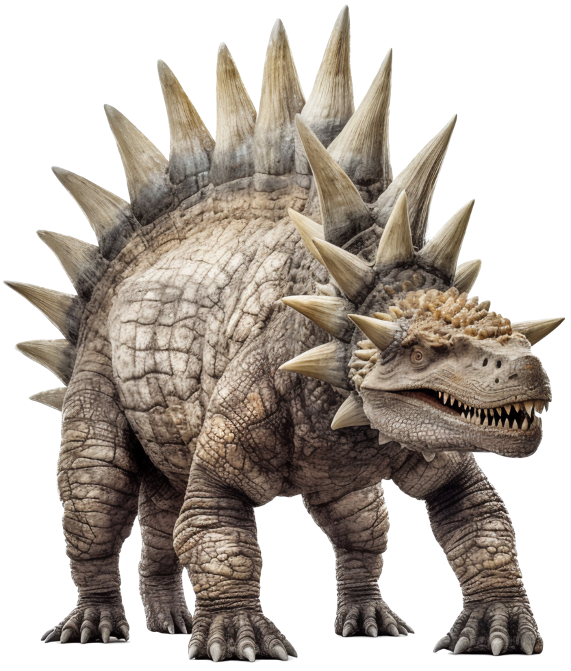 Stegosaurus png AI generated