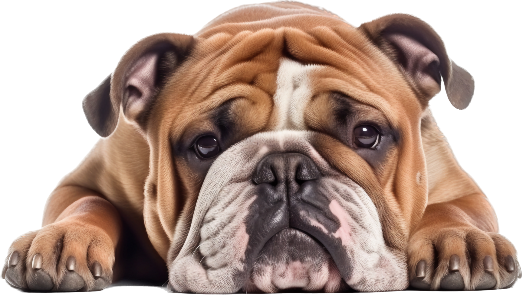 bulldog PNG met ai gegenereerd.