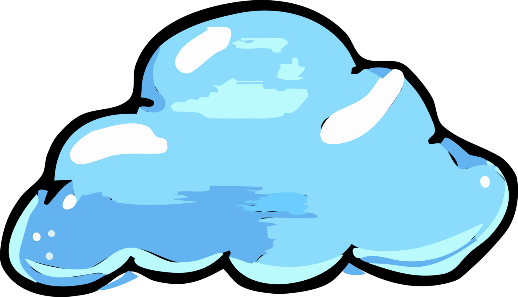 Blue cloud png graphic clipart design 24589358 PNG