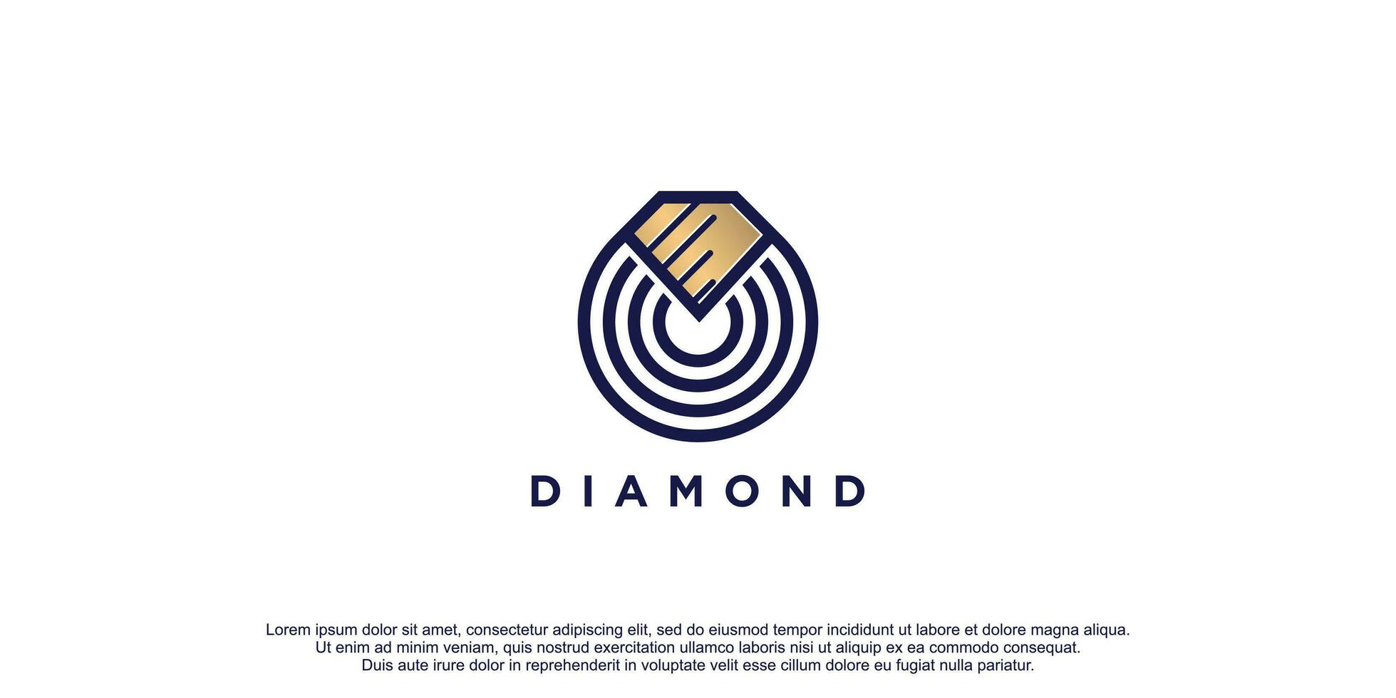 Diamond logo template with creative concept and style design vector