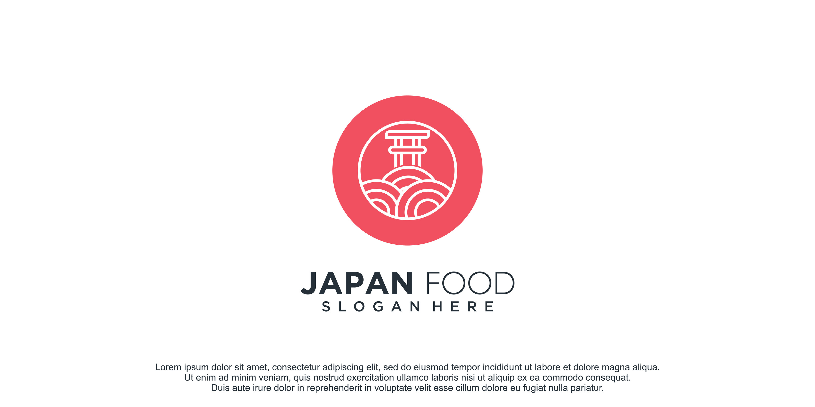 Japan food logo with creative style design idea concept for business 24589484 Vector Art at Vecteezy
