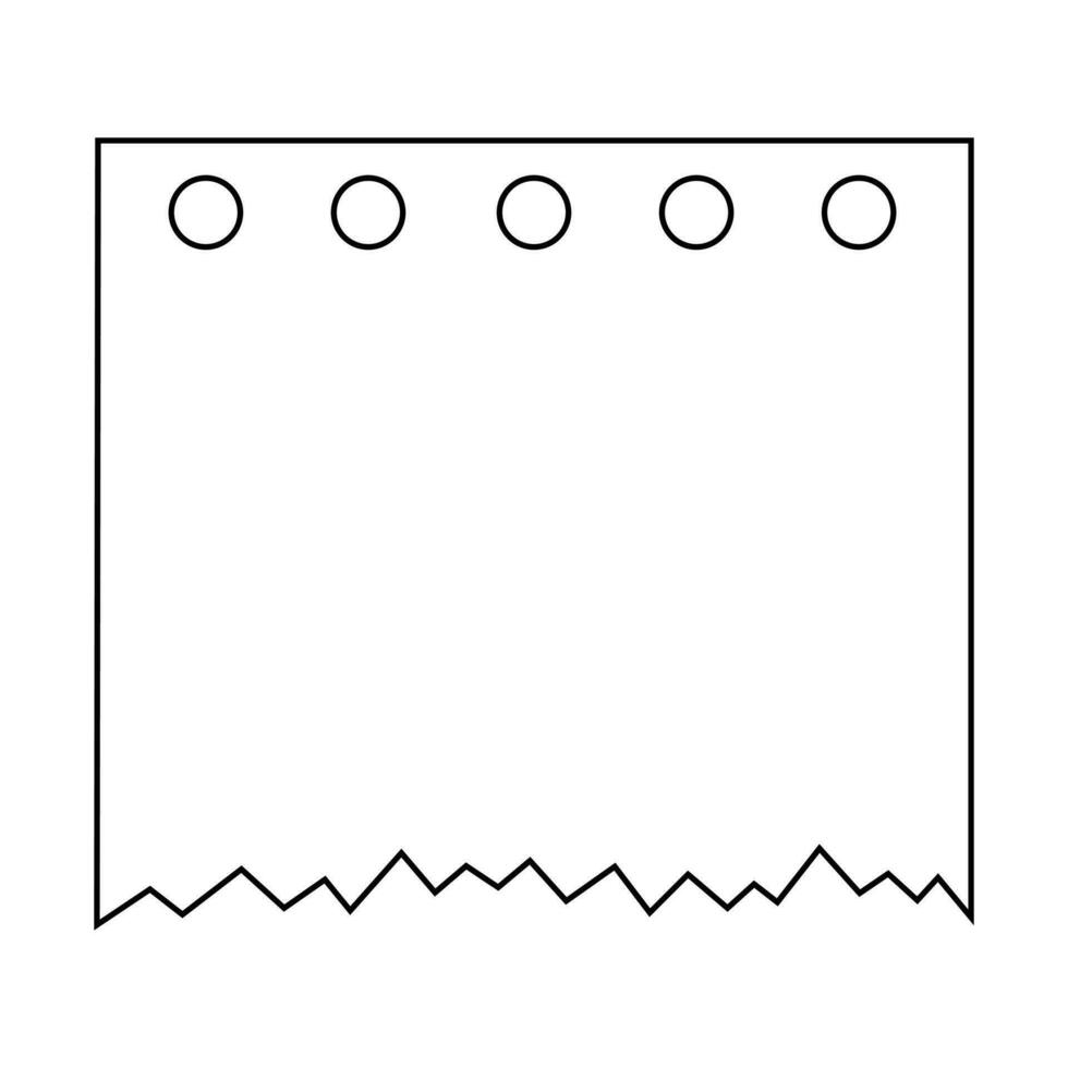 Cute paper stickers for notes. Rough, sloppy texture. Digital Bullet Journal. vector