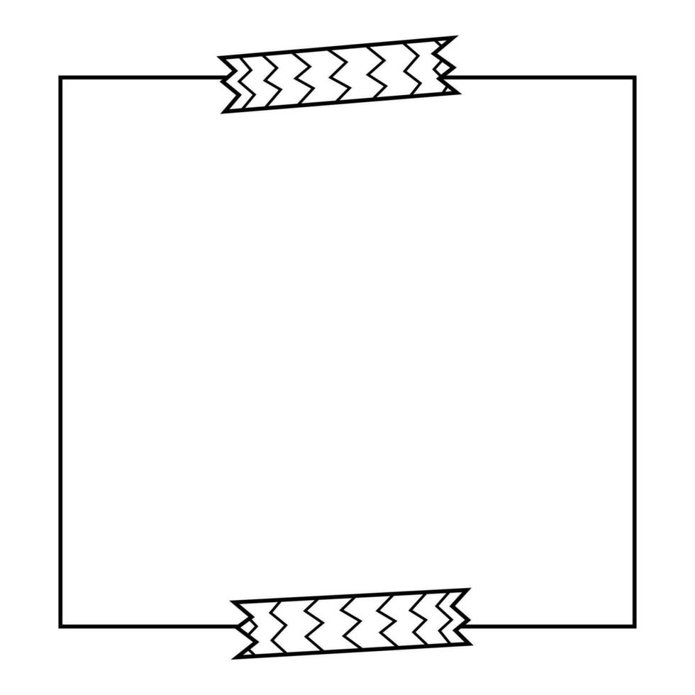 Cute paper stickers for notes. Rough, sloppy texture. Digital Bullet Journal. vector