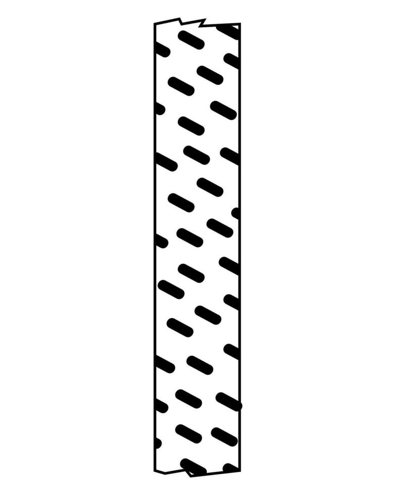 Cute paper stickers for notes. Rough, sloppy texture. Digital Bullet Journal. vector