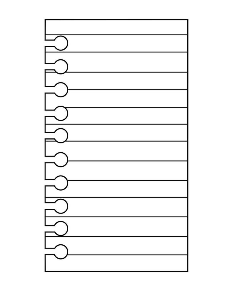 Cute paper stickers for notes. Rough, sloppy texture. Digital Bullet Journal. vector