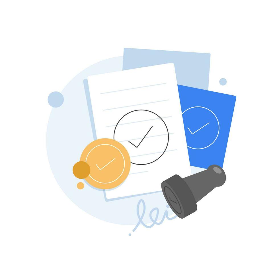 Approved,Approved stamp,Confirmed approved document,flat design icon vector illustration