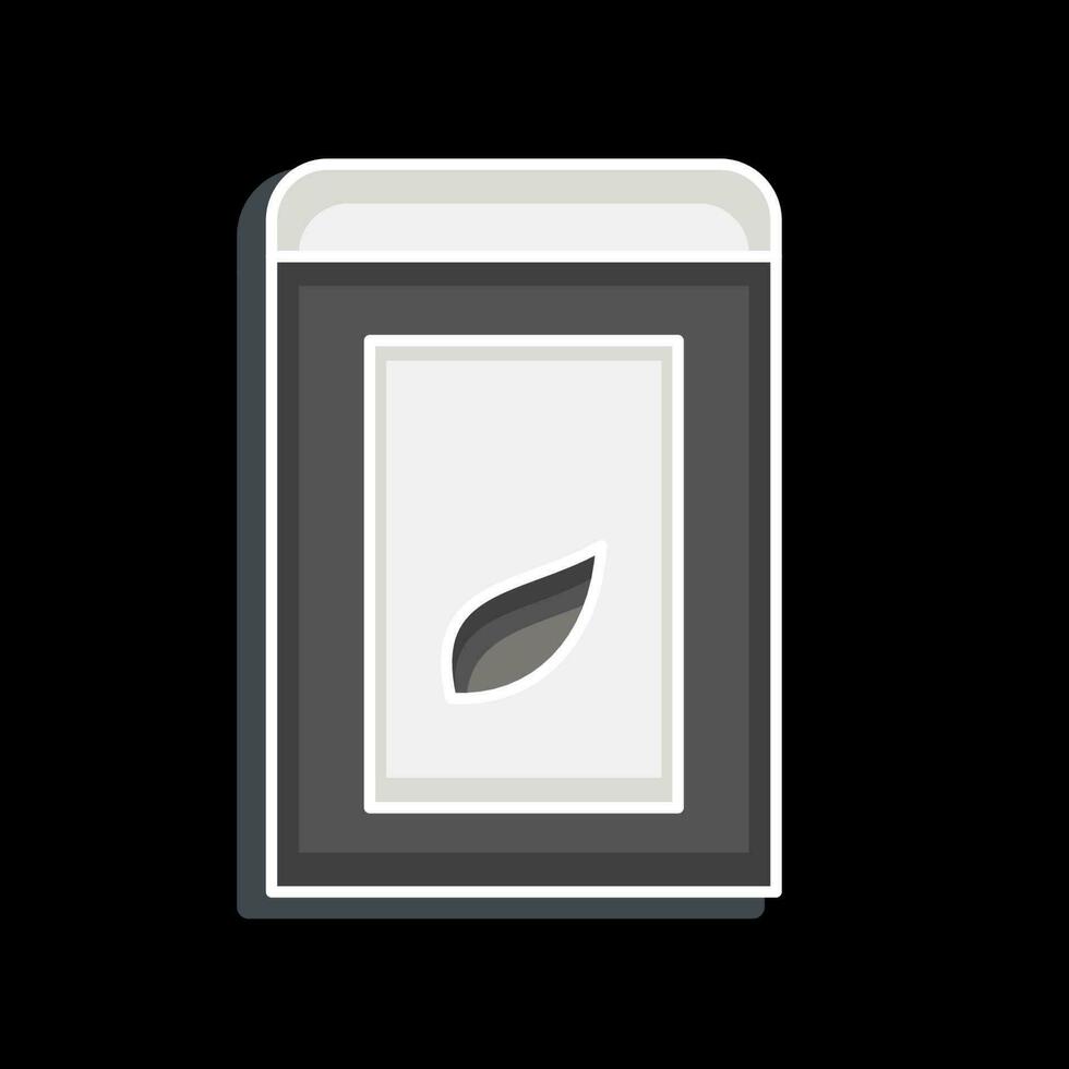 Icon Tea Box. related to Tea symbol. glossy style. simple design editable. simple illustration. green tea vector