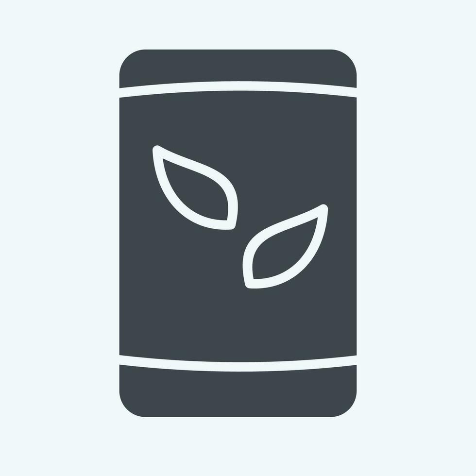 Icon Tea Bag. related to Tea symbol. glyph style. simple design editable. simple illustration. green tea vector