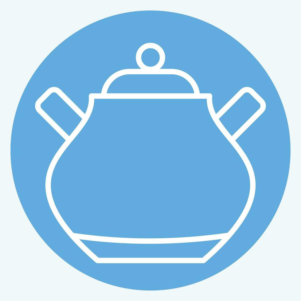 Icon Sugar. related to Tea symbol. blue eyes style. simple design editable. simple illustration. green tea vector