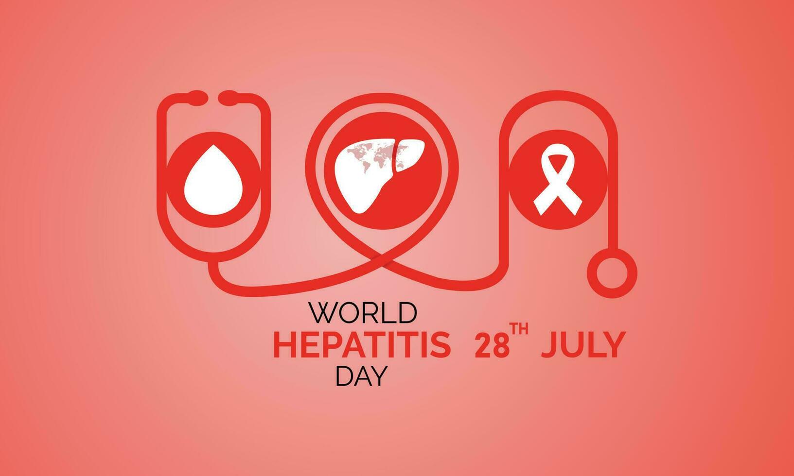 Vector illustration,banner or poster of world hepatitis day. background template use for card vector design .