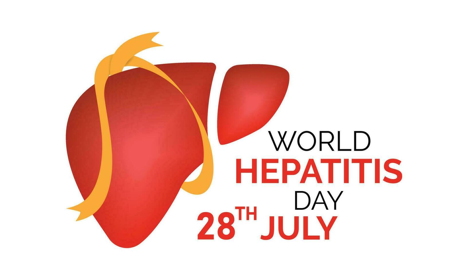 vector ilustración,bandera o póster de mundo hepatitis día. antecedentes modelo utilizar para tarjeta vector diseño .