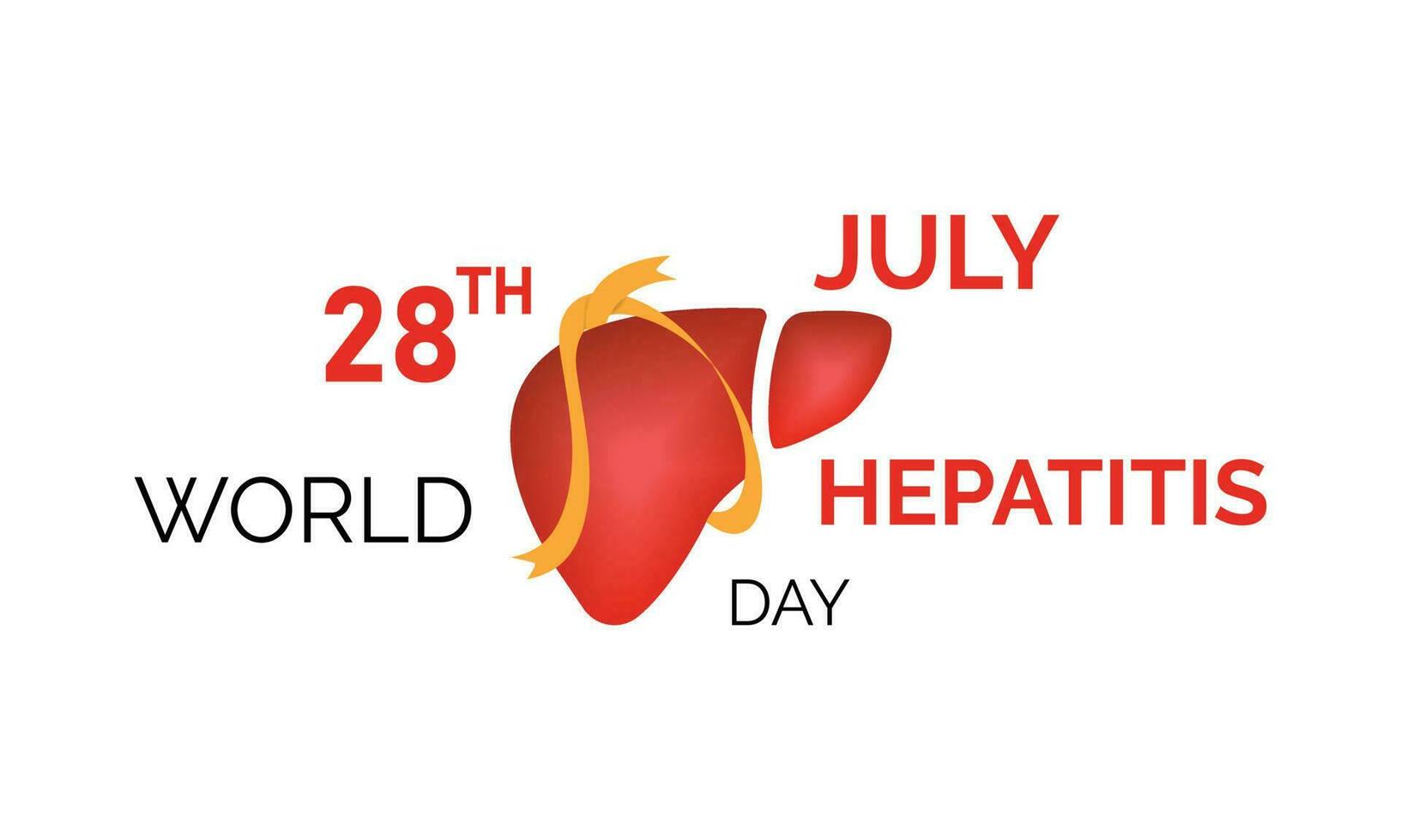 vector ilustración,bandera o póster de mundo hepatitis día. antecedentes modelo utilizar para tarjeta vector diseño .