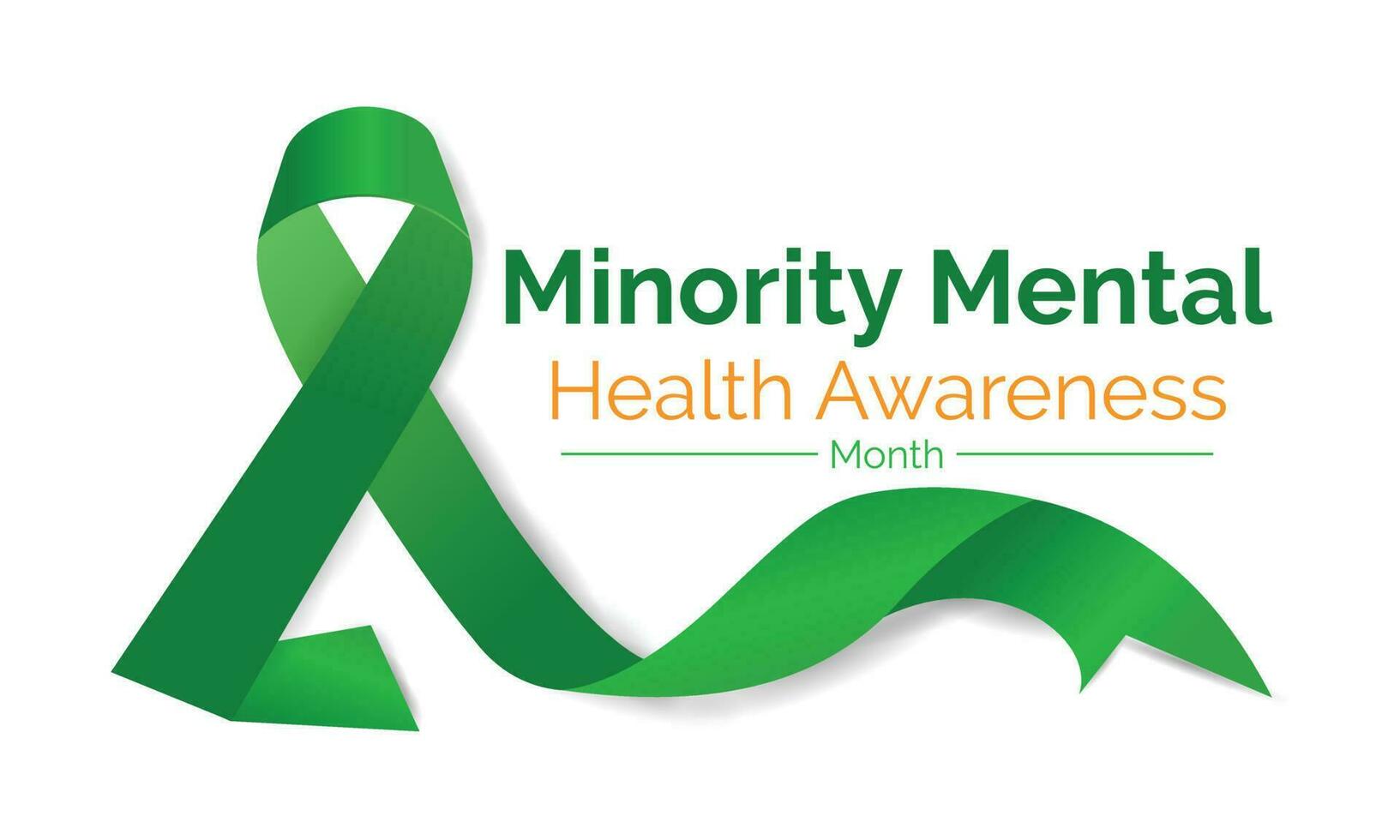 Vector illustration of minority mental health awareness month. july. Vector template for banner, greeting card, poster with background.