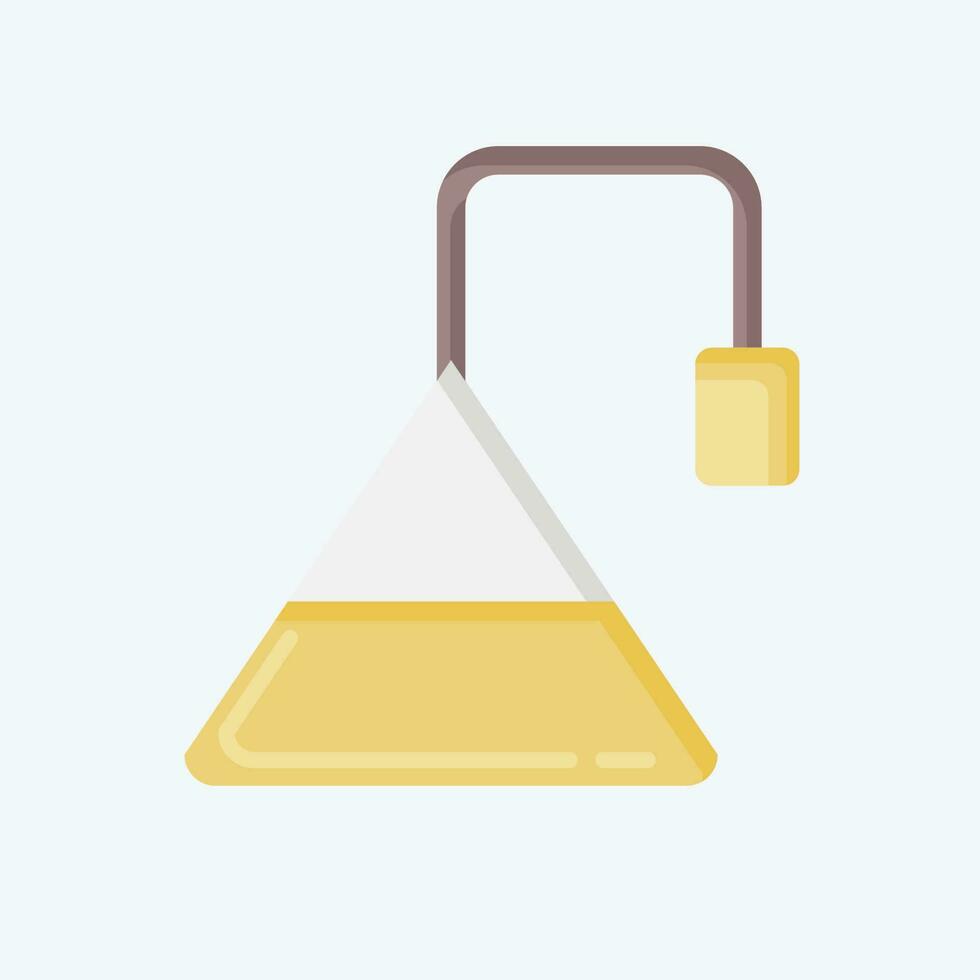 Icon Tea Cone. related to Tea symbol. flat style. simple design editable. simple illustration. green tea vector