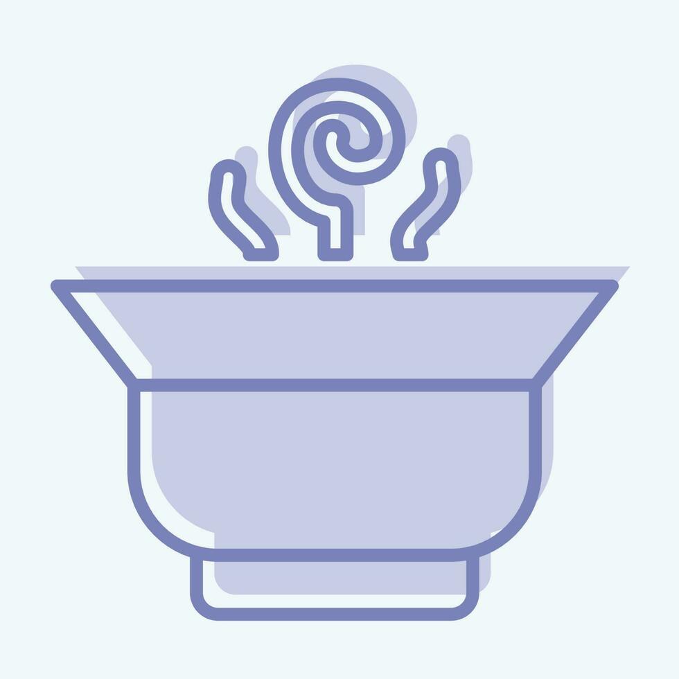 Icon Chinese Tea. related to Tea symbol. two tone style. simple design editable. simple illustration. green tea vector