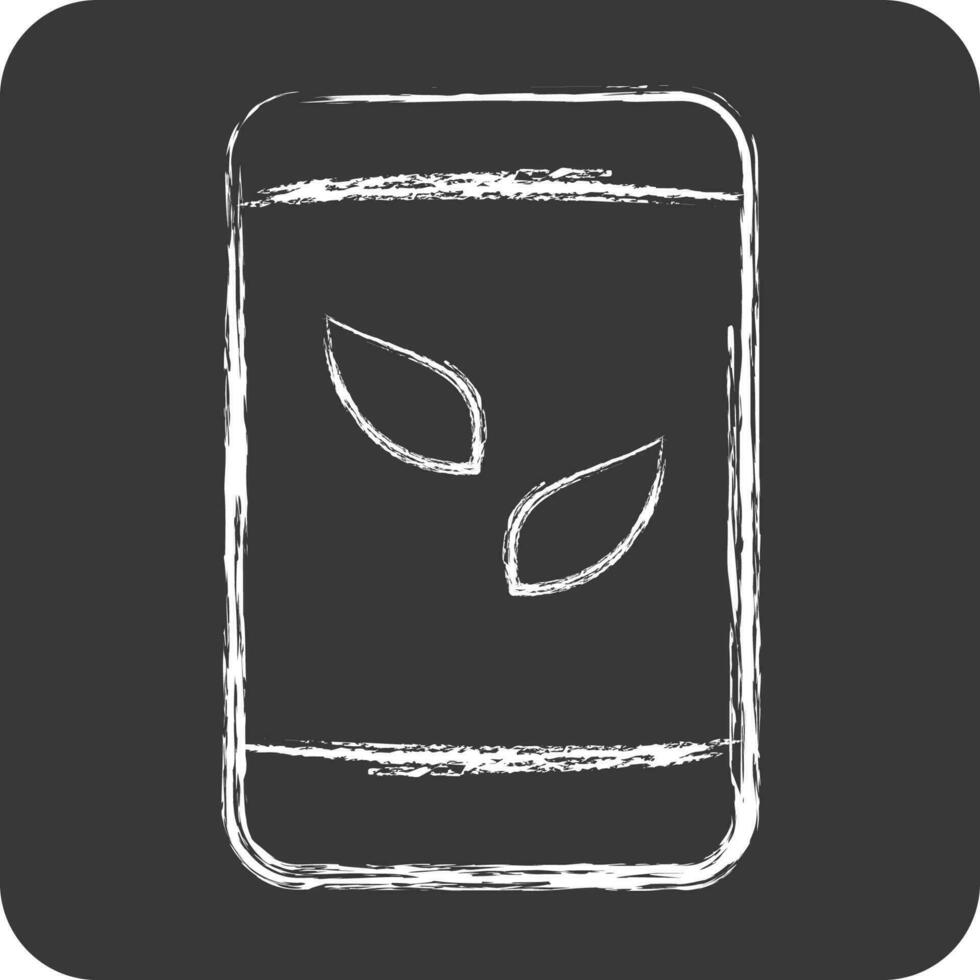 Icon Tea Bag. related to Tea symbol. chalk Style. simple design editable. simple illustration. green tea vector