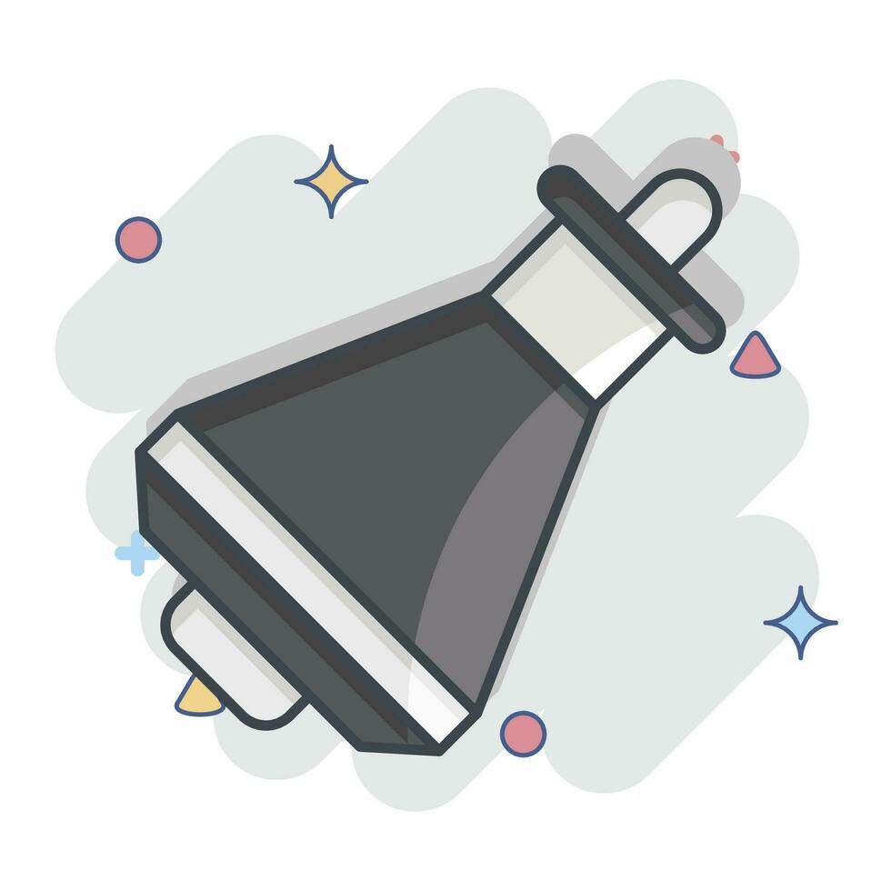 Icon Space Capsule. related to Space symbol. comic style. simple design editable. simple illustration vector