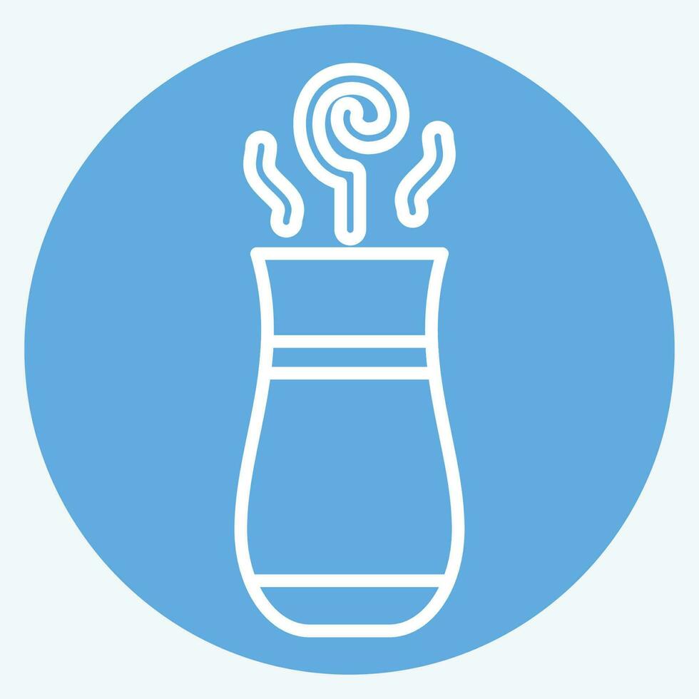 Icon Turkish Tea. related to Tea symbol. blue eyes style. simple design editable. simple illustration. green tea vector
