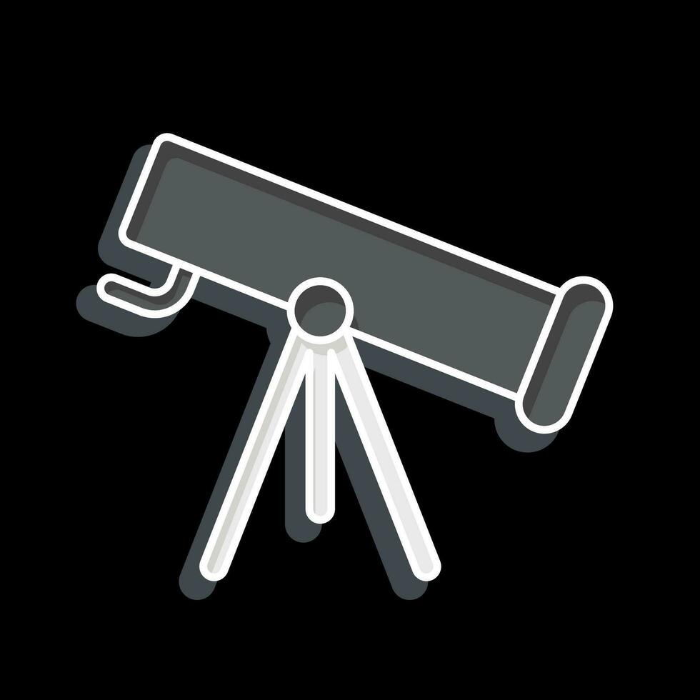 Icon Telescope. related to Space symbol. glossy style. simple design editable. simple illustration vector