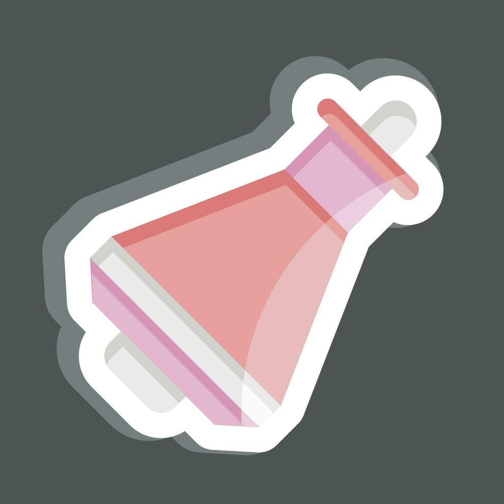 Sticker Space Capsule. related to Space symbol. simple design editable. simple illustration vector