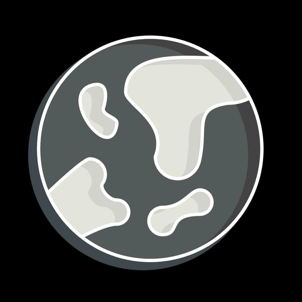 Icon Earth. related to Space symbol. glossy style. simple design editable. simple illustration vector