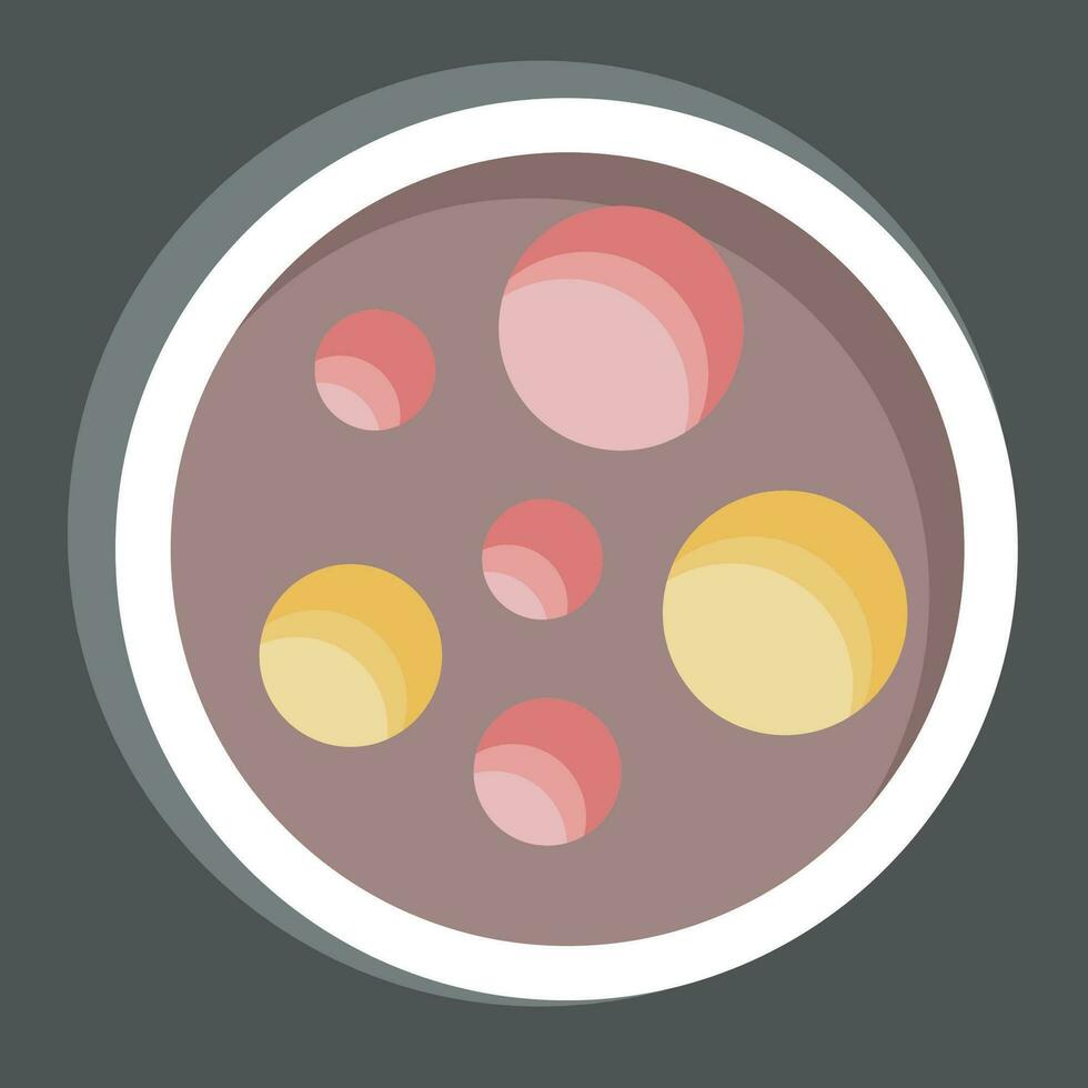 Sticker Moon. related to Space symbol. simple design editable. simple illustration vector