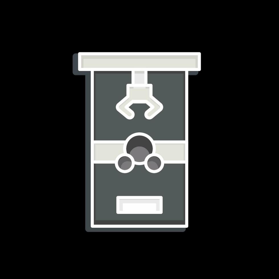 Icon Claw Machine. related to Amusement Park symbol. glossy style. simple design editable. simple illustration vector