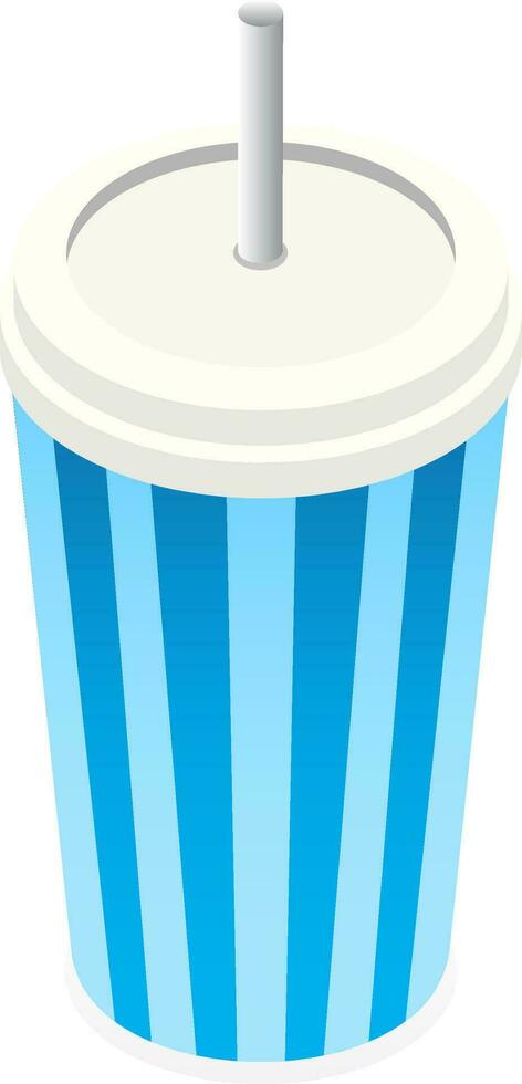 realista suave bebida desechable vaso en gris antecedentes. vector