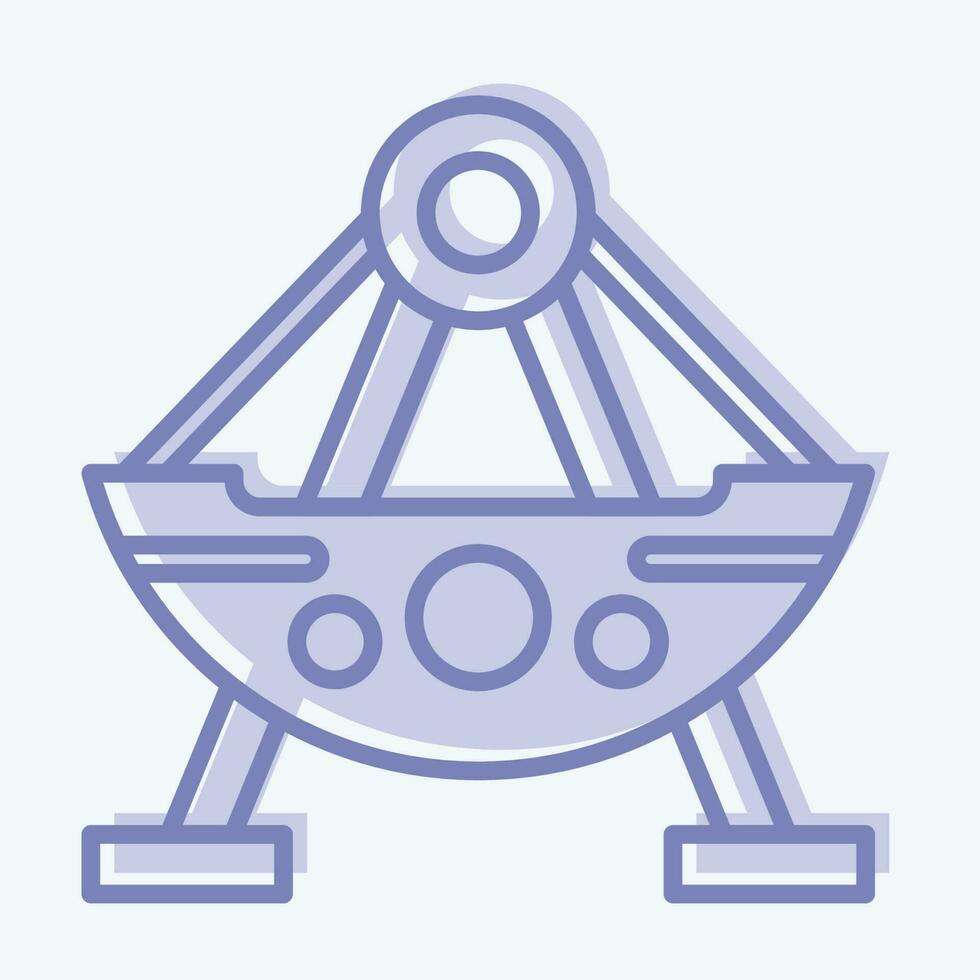 Icon Boat. related to Amusement Park symbol. two tone style. simple design editable. simple illustration vector