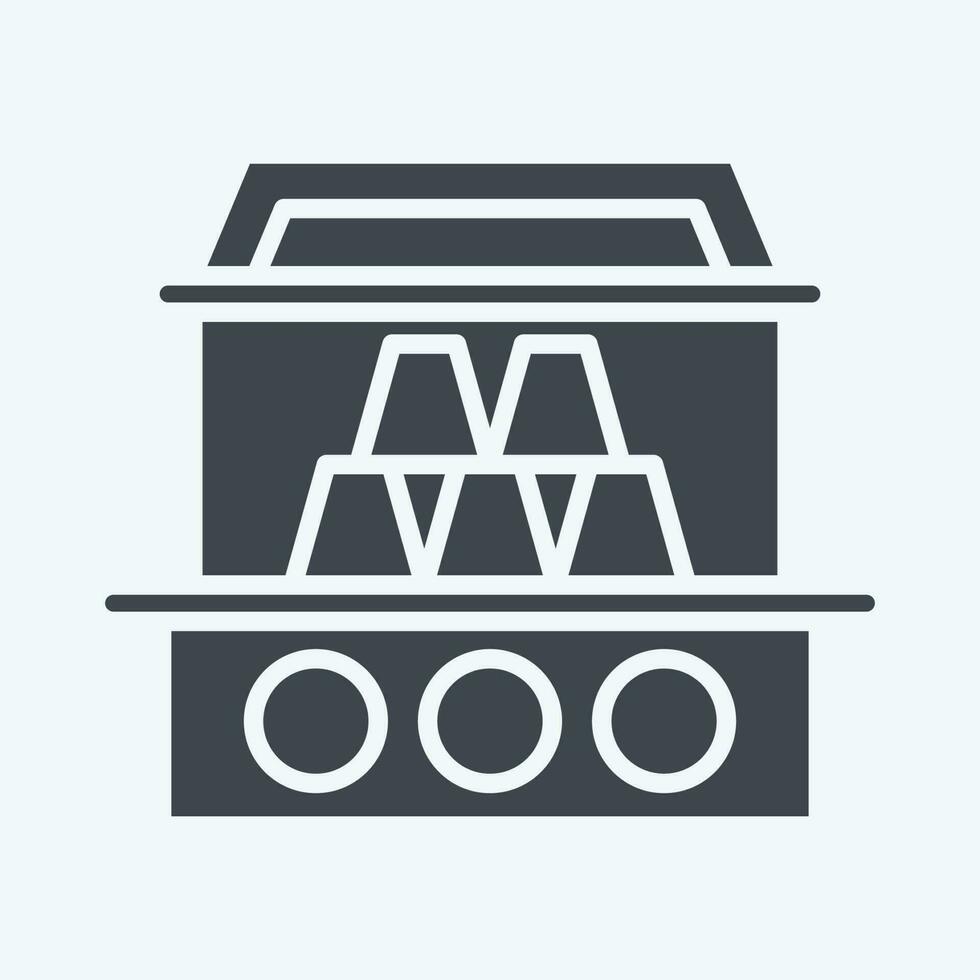 Icon Cans. related to Amusement Park symbol. glyph style. simple design editable. simple illustration vector