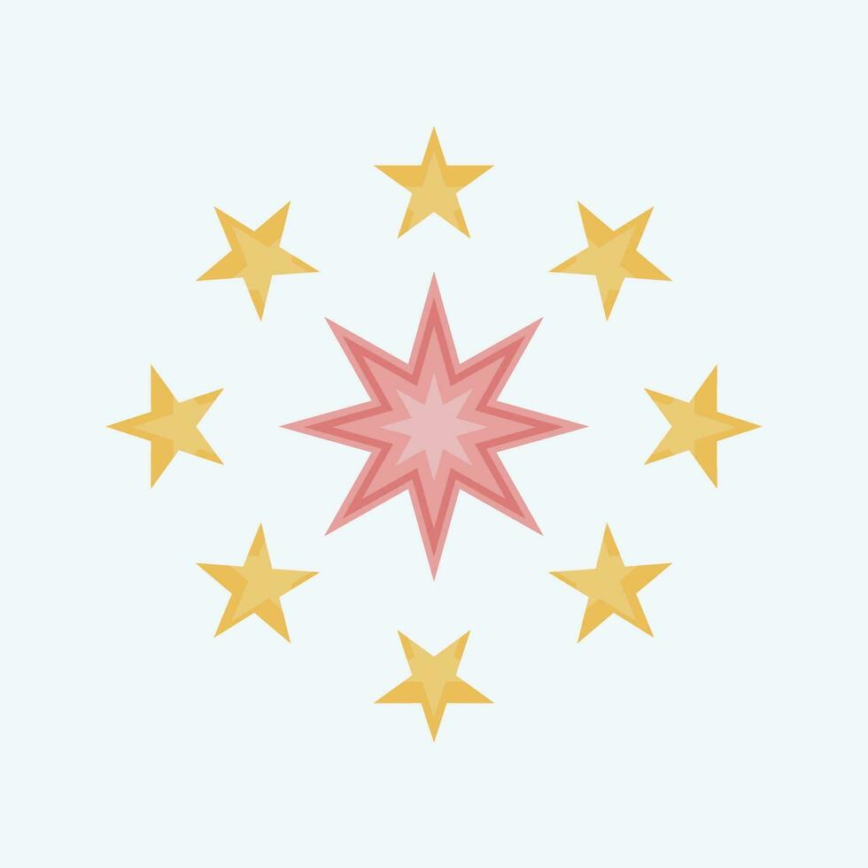 Icon Fireworks. related to Amusement Park symbol. flat style. simple design editable. simple illustration vector