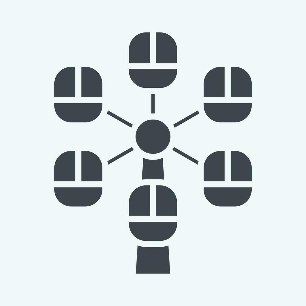 Icon Pherris Wheel. related to Amusement Park symbol. line style. simple design editable. simple illustration vector