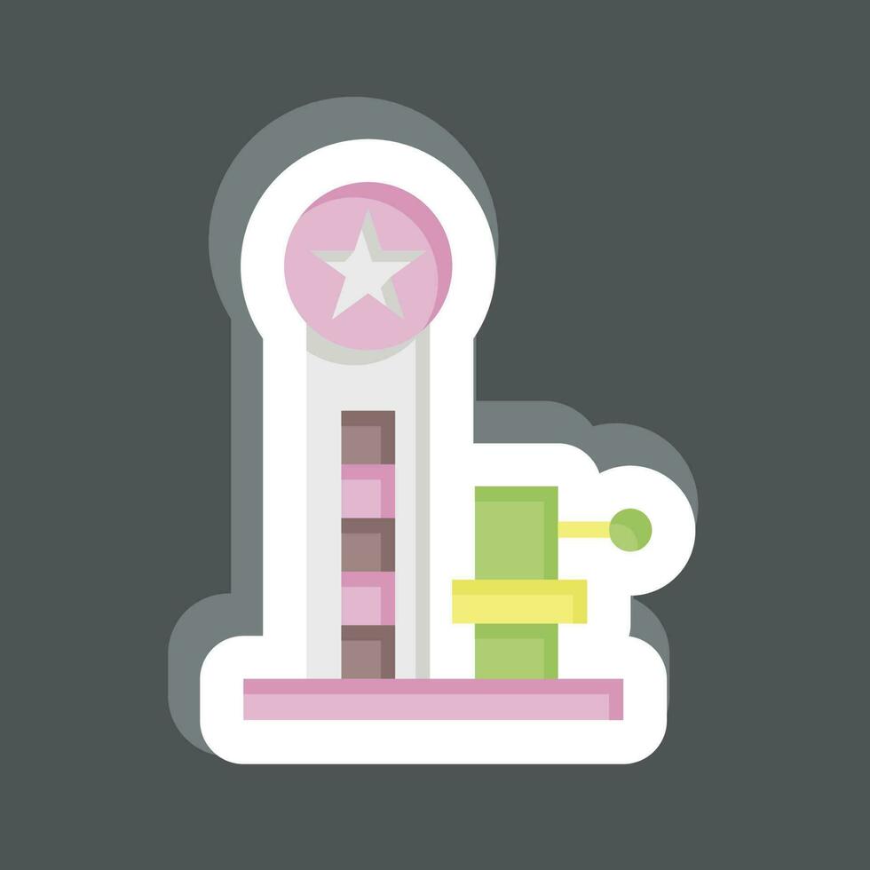 Sticker Hammer Game. related to Amusement Park symbol. simple design editable. simple illustration vector