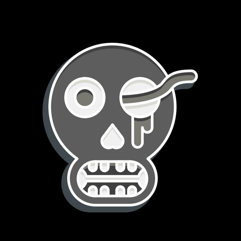 Icon Bones. related to Halloween symbol. glossy style. simple design editable. simple illustration vector