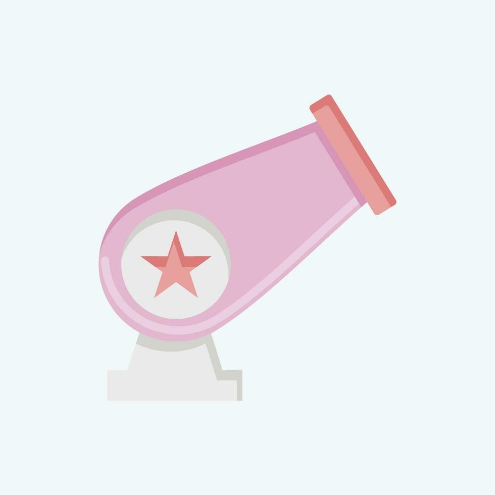 Icon Cannon. related to Amusement Park symbol. flat style. simple design editable. simple illustration vector