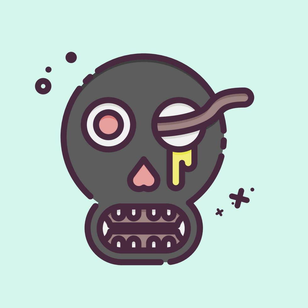 Icon Bones. related to Halloween symbol. MBE style. simple design editable. simple illustration vector