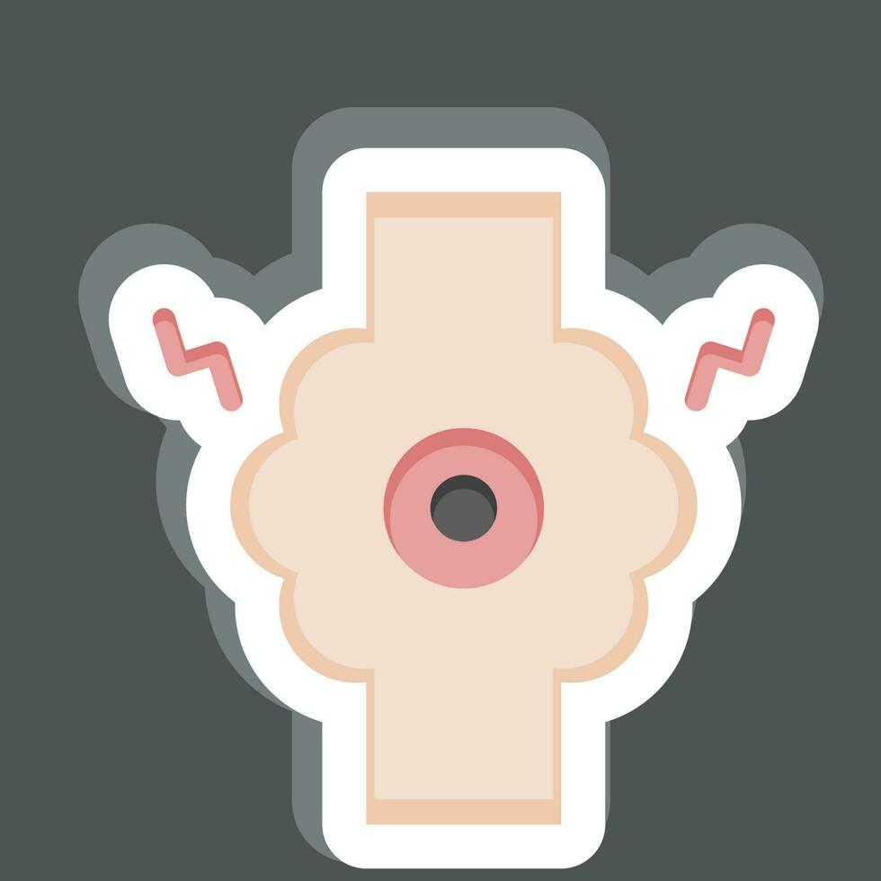 Sticker Joint. related to Body Ache symbol. simple design editable. simple illustration vector