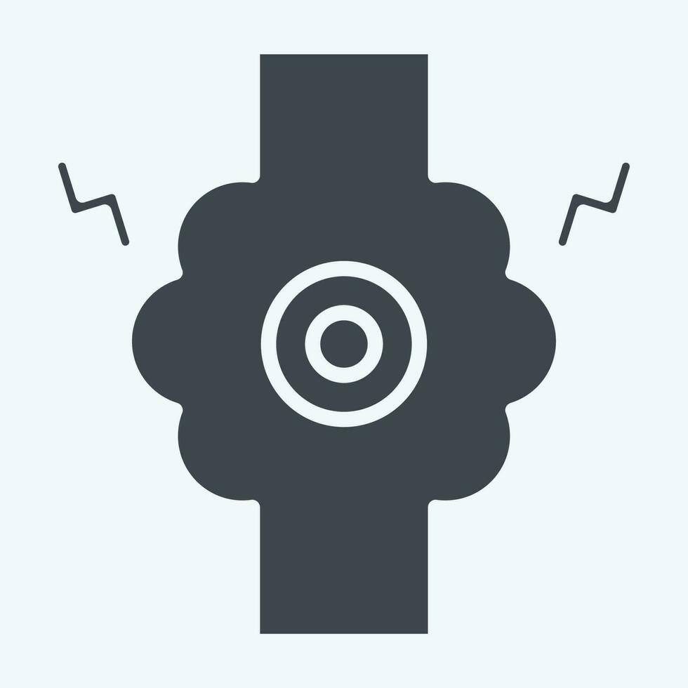 Icon Joint. related to Body Ache symbol. glyph style. simple design editable. simple illustration vector