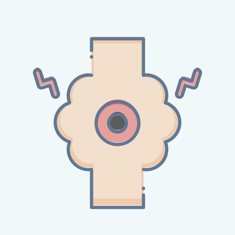 Icon Joint. related to Body Ache symbol. doodle style. simple design editable. simple illustration vector