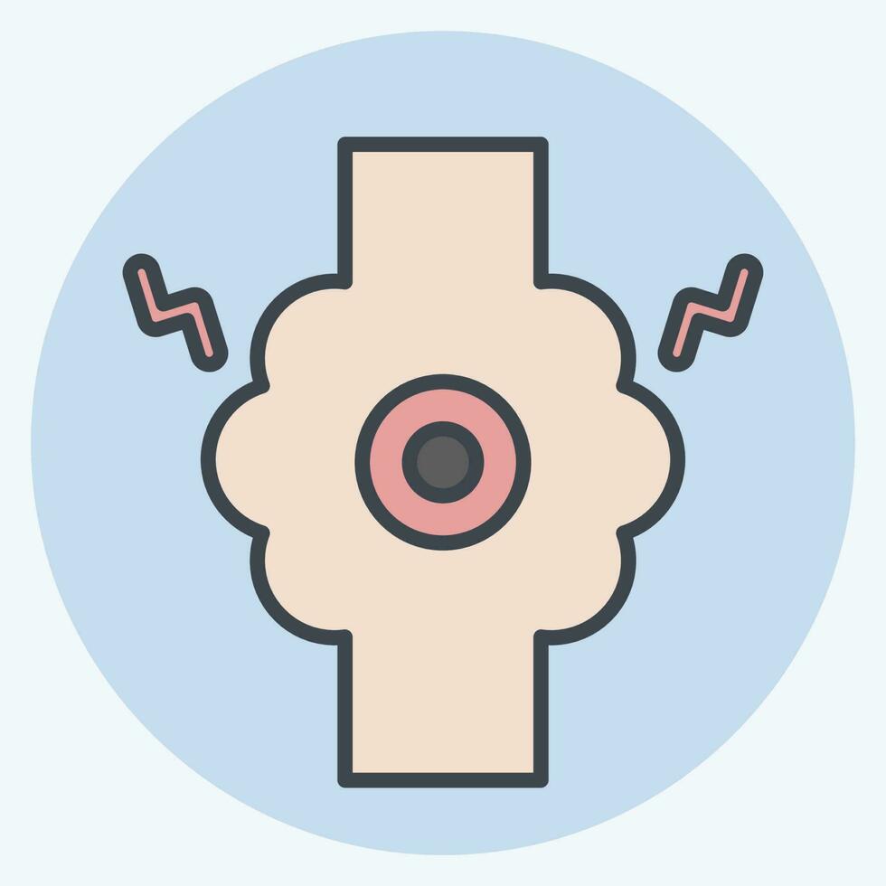Icon Joint. related to Body Ache symbol. color mate style. simple design editable. simple illustration vector
