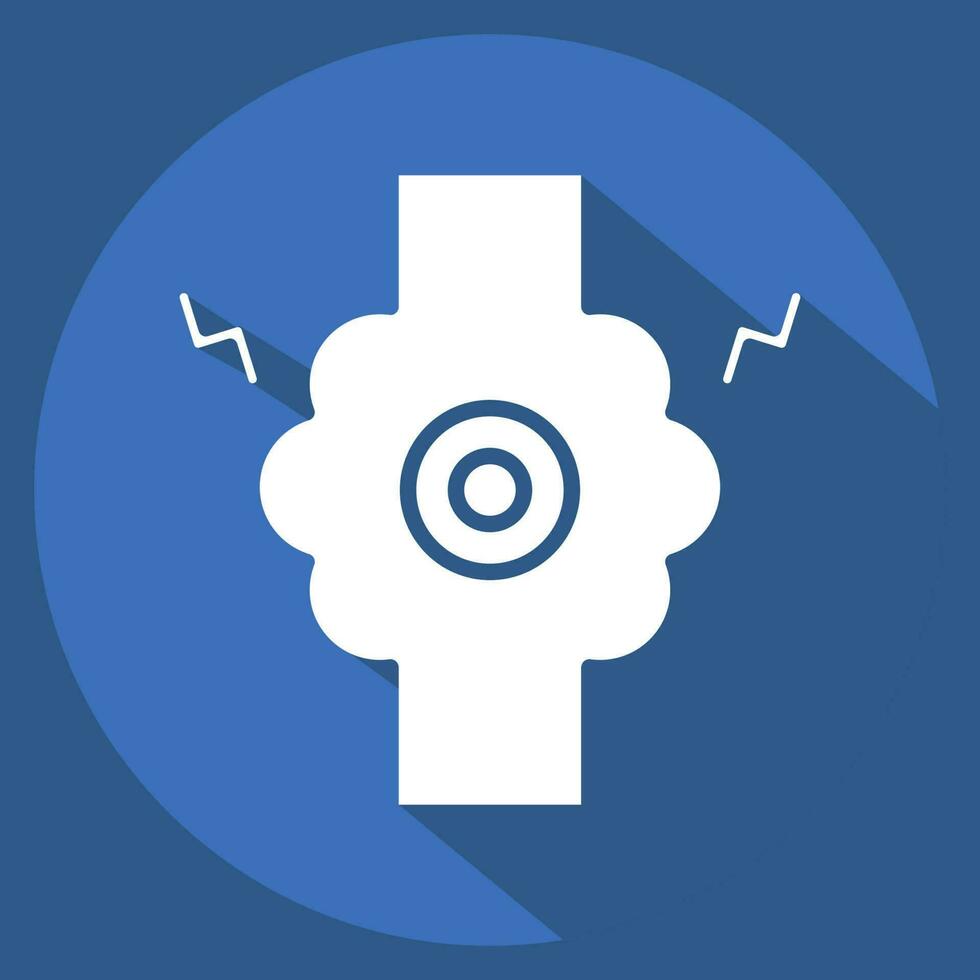 Icon Joint. related to Body Ache symbol. long shadow style. simple design editable. simple illustration vector
