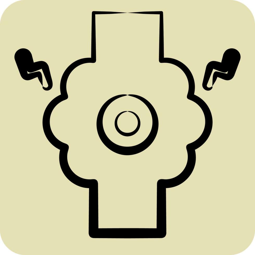Icon Joint. related to Body Ache symbol. hand drawn style. simple design editable. simple illustration vector