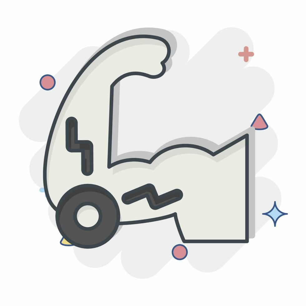 Icon Elbow. related to Body Ache symbol. comic style. simple design editable. simple illustration vector