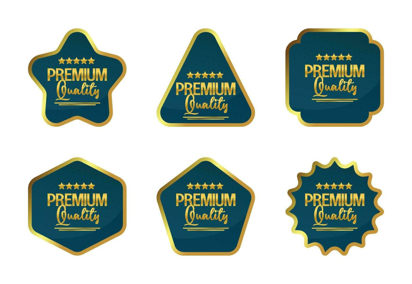 Premium quality sticker label set icon, with golden color and attractive gradient. vector for banner, flyer, poster, social media sale.