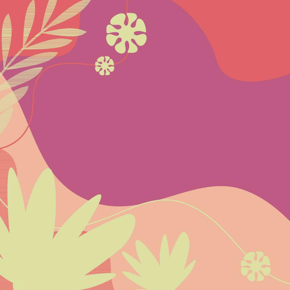 abstract shape spring background, with empty space for text. Template for banner, poster, social media vector